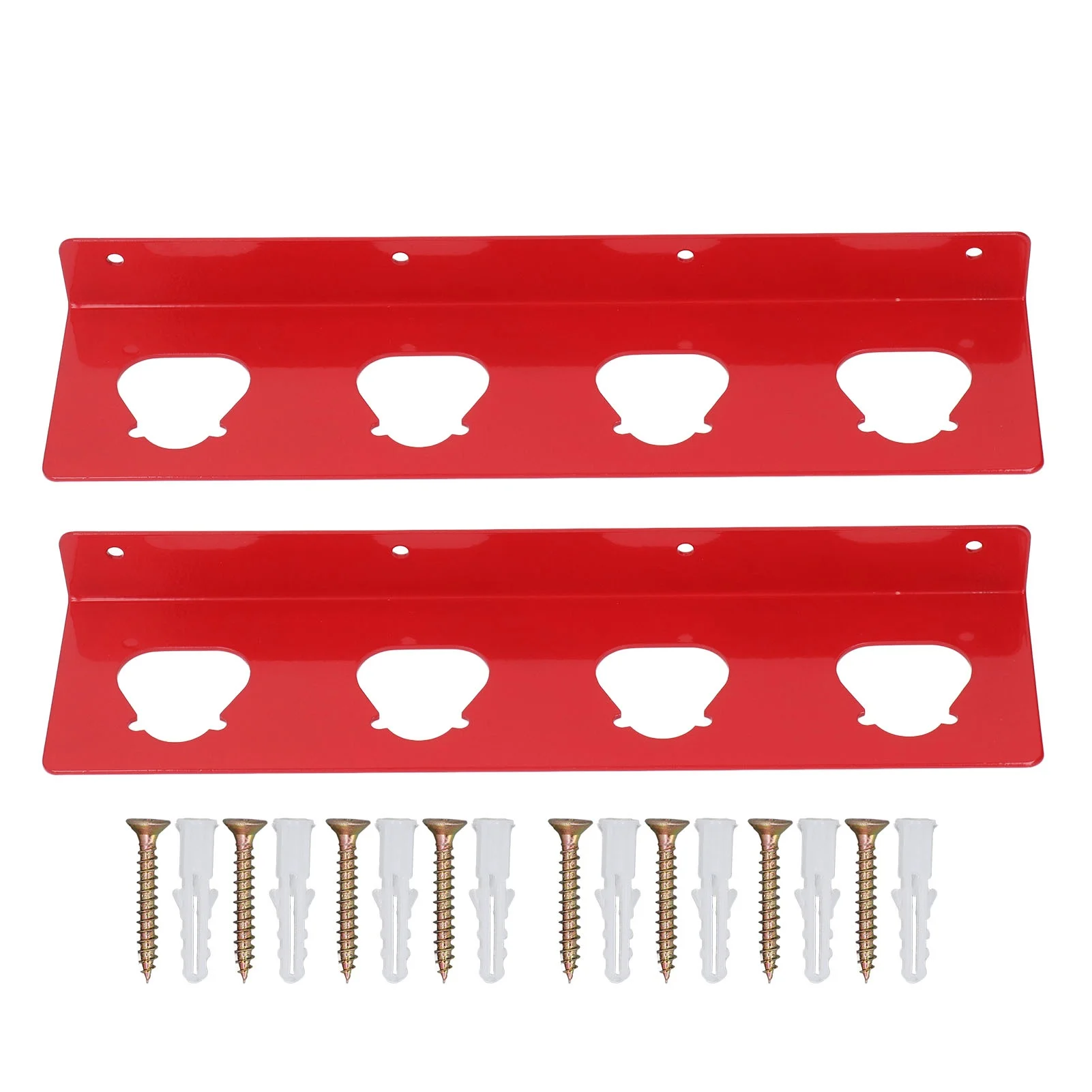2PCS Wall Mount Battery Holders Power Tool Lithium Battery Storage Shelf 4 Holes Organizer for M12B2 M12B4 M12B6