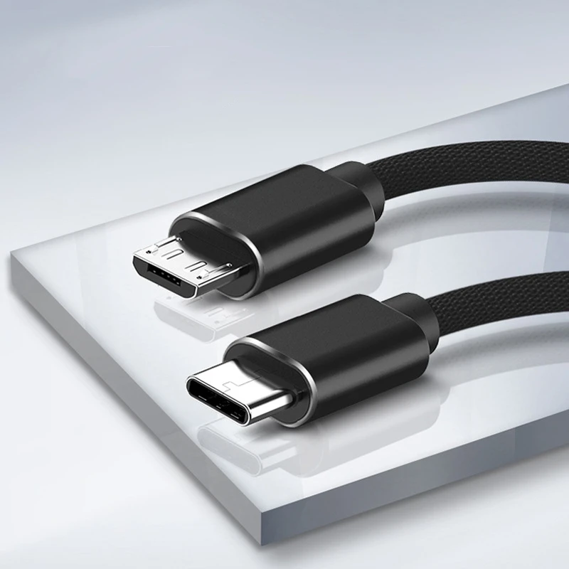 Notow USB Type C to Micro USB PD 100W 4A Fast Charging Adapter QC4.0 Quick Charger Data Cable For Macbook Samsung Xiaomi Huawei