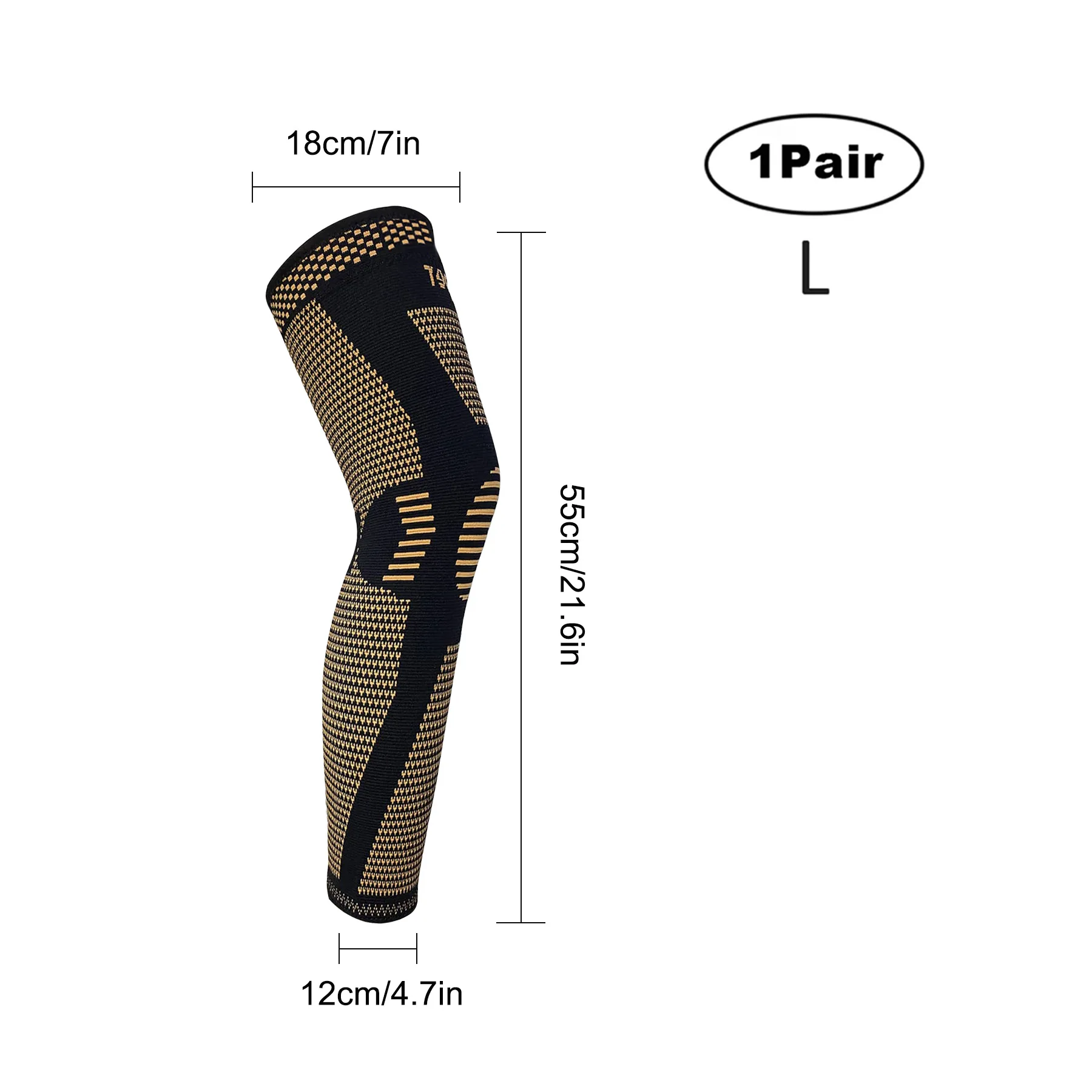 

Наколенники нейлоновые, длинные, теплые, с четырехсторонней эластичной поддержкой, для защиты коленей.