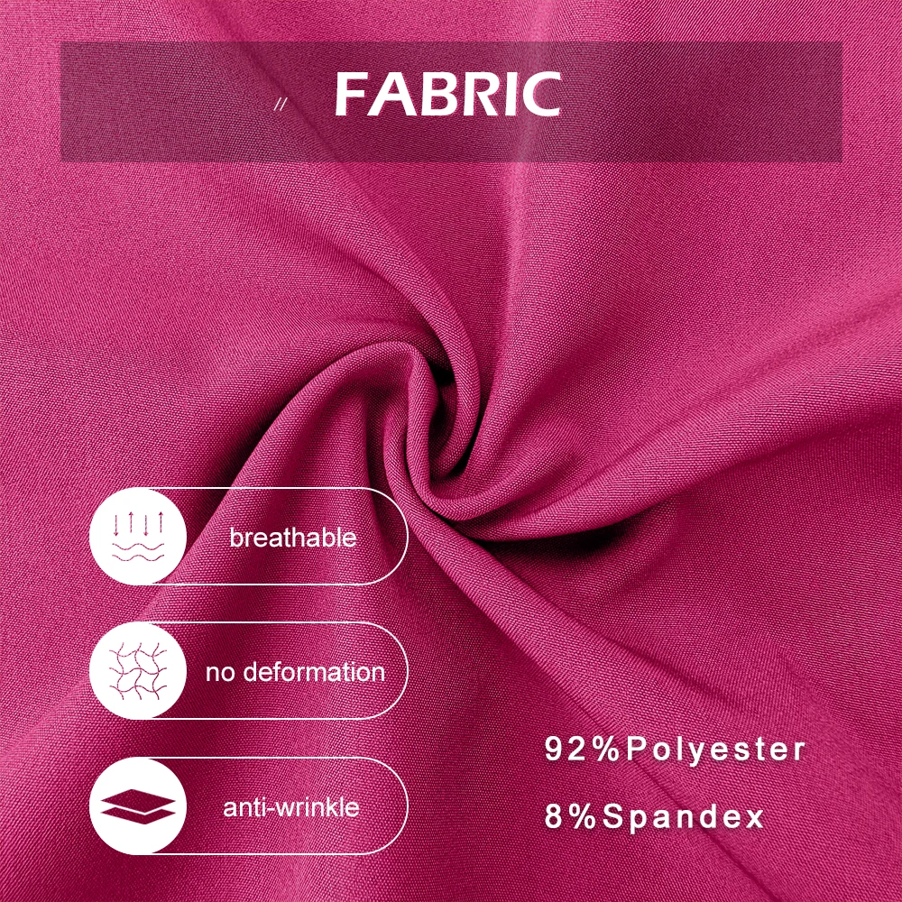 Zestaw medyczny Niaahinn: uniform pielęgniarski, lekarski, bluza z krótkim rękawem i dekoltem w serek, spodnie typu jogger, kieszenie na zamek, damski zestaw do pracy w szpitalu lub spa.