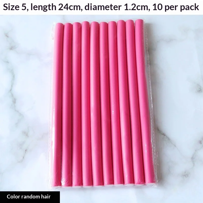 10 Pcs Flexible Hair Curling Rods