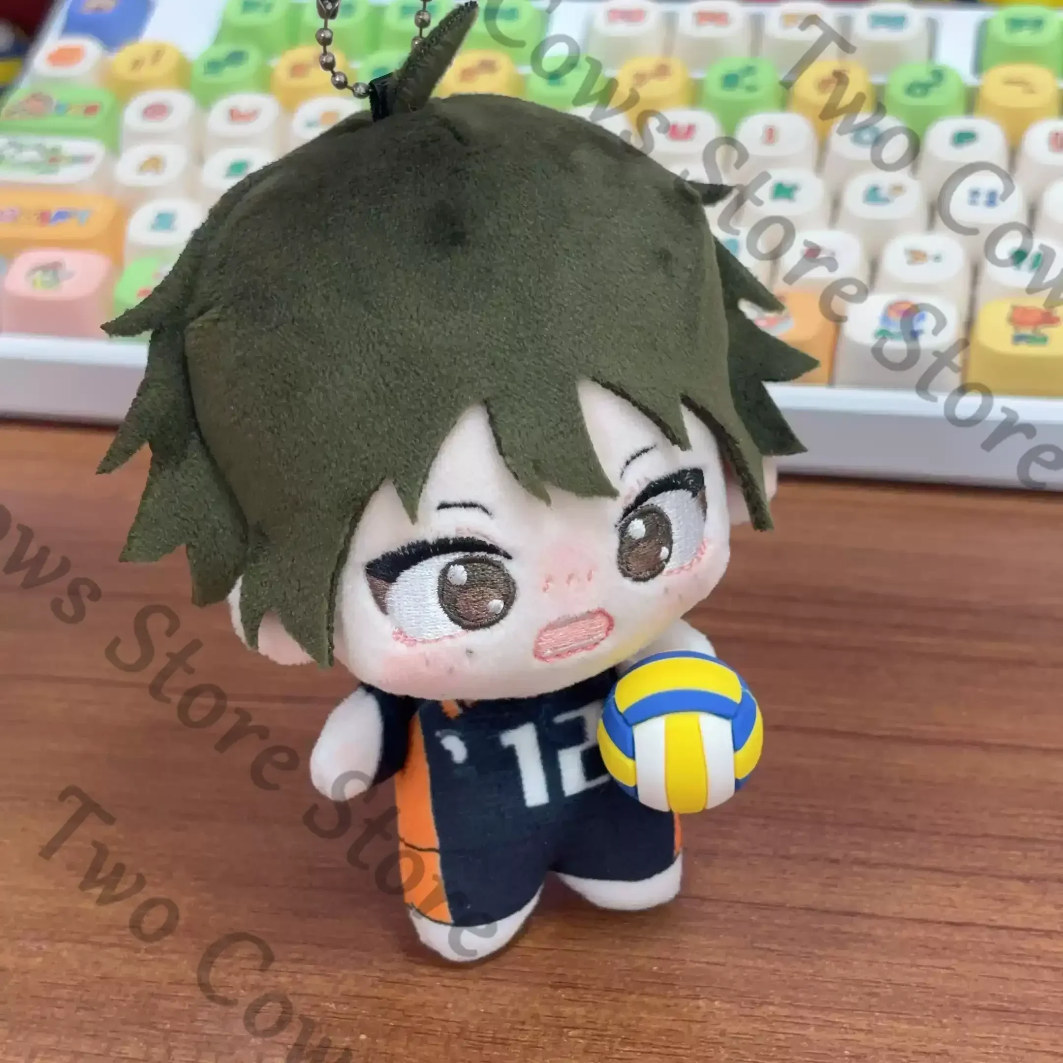 

Haikyuu!! colleagues Tadashi Yamaguchi ambitus 10cm Printed Figure Doll cute pluhs toys cartoon pendant collect Birthday gift