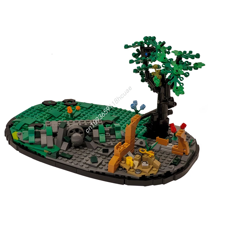 

604 шт. MOC база для Thunderjaw Horizonss Forbidden Westsss Icons Inspiring DIY креативная архитектура строительные блоки для фанатов