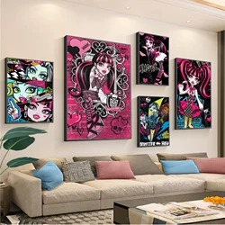 Cartoon Monster High Classic Anime Poster HD Quality Poster Wall Art Painting Study Posters Wall Stickers