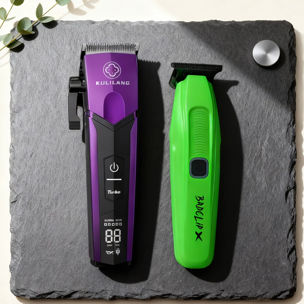 

KULILANG профессиональная машинка для стрижки волос с градиентом головы R77F фиолетовое титановое лезвие FADE 7200 об/мин триммер для парикмахерской FA1981 7500 об/мин