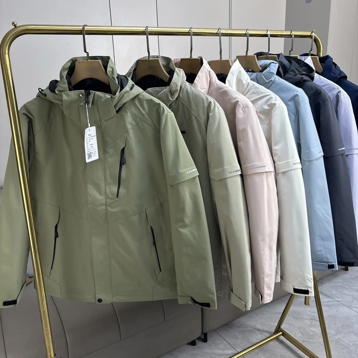 

Мужская уличная куртка-парка 3-в-1 со съемным пуховым утеплителем, с капюшоном, из полиэфирного волокна, ветрозащитная, теплая, водонепроницаемая, повседневная