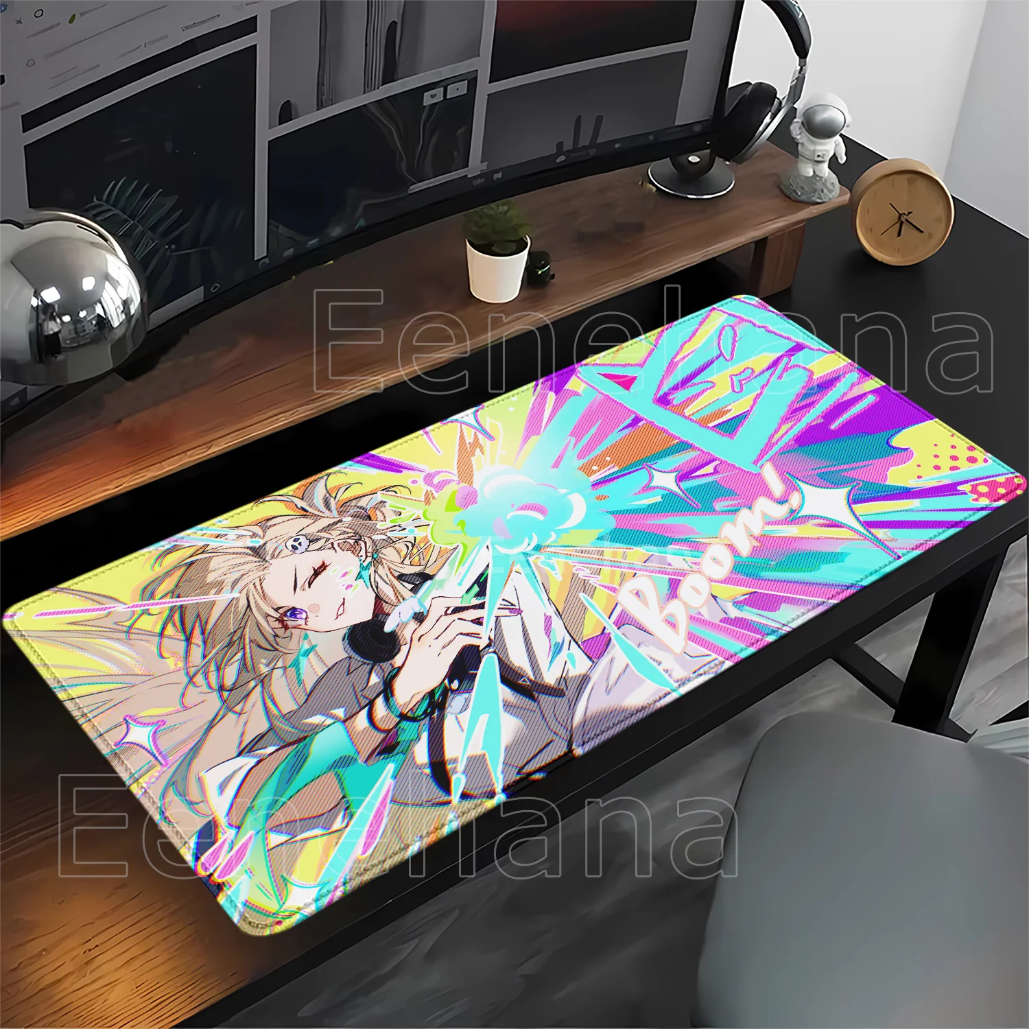New Lynae Wuthering Waves WuWa Mouse Pad Gaming Carpet PC Office Non-slip Base Desk Mat Rubber HD Printing Overlock XXL Mousepad