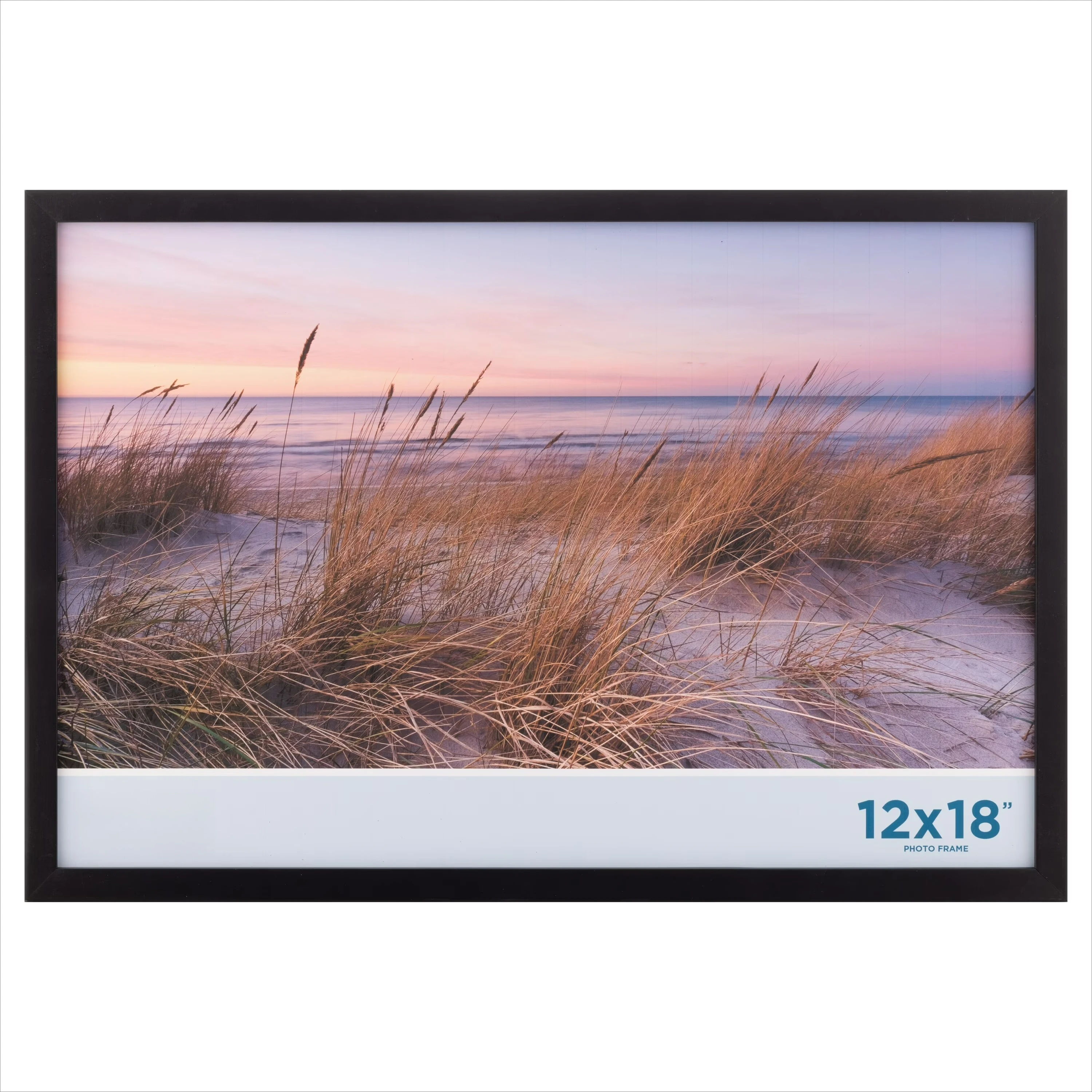 Black Wood 12x18 Poster Frame for Wall Display