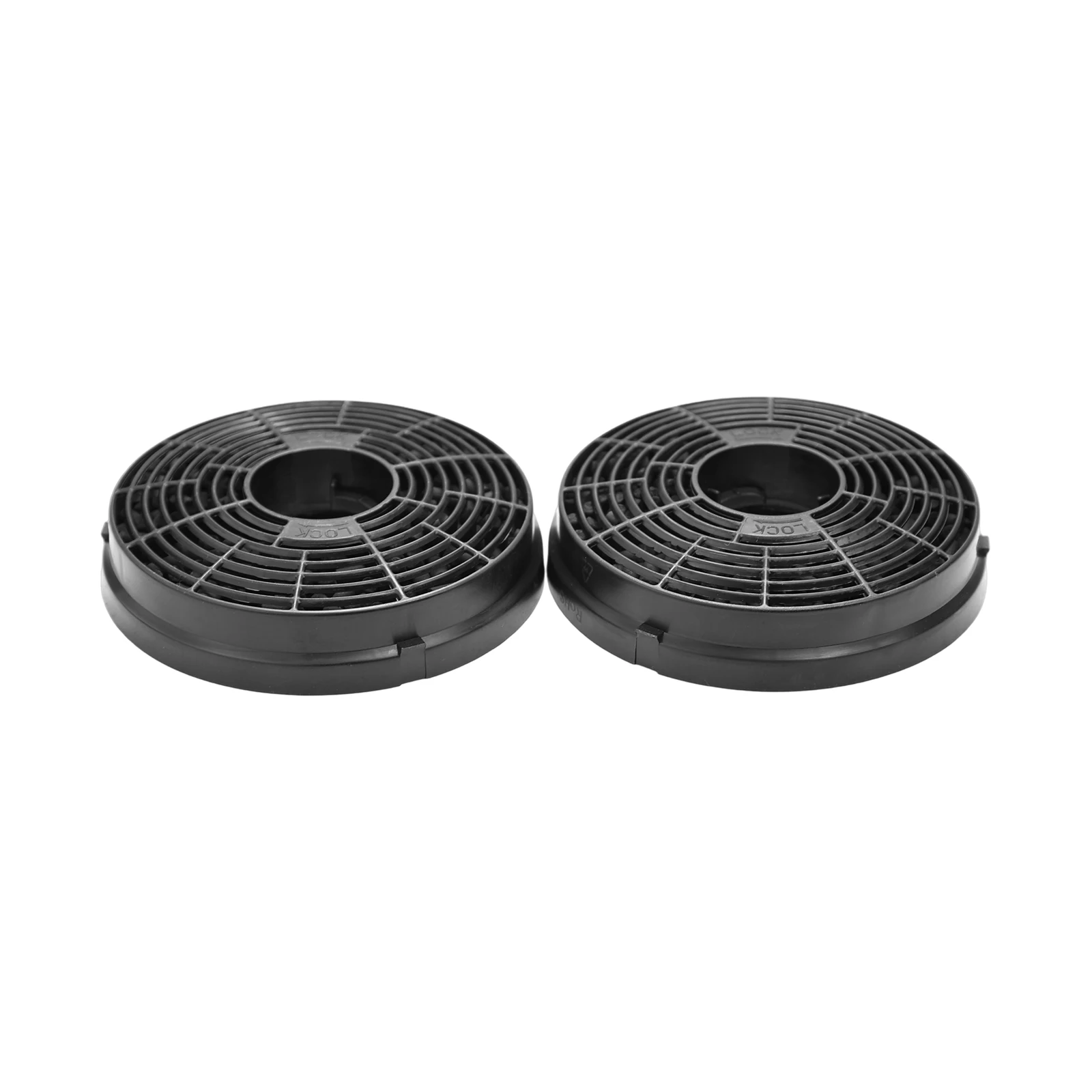 2Pcs Kitchen Range Hood Activated Carbon Charcoal Filter 105mm x 20mm Black Universal Carbon Filter Replacement Odor Removal