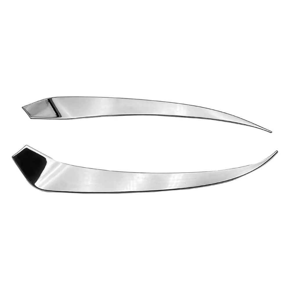 For Honda HRV HR-V Vezel 2021 2022 ABS Chrome Front Headlight Lamp Cover Garnish Strip Eyebrow Cover Trim