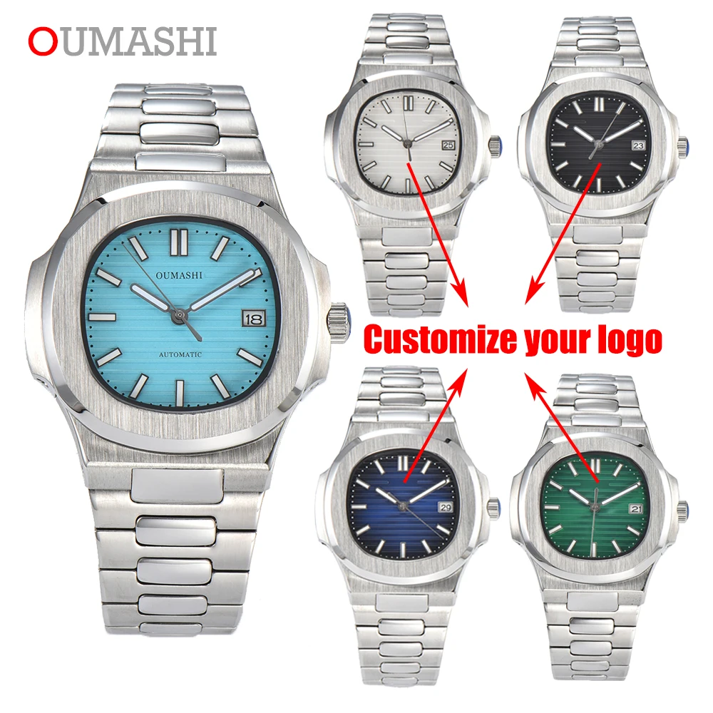 40mm Watch For Men NH35 Movement 29.5mm Dial Customized Logo Automatic Watch Mechanical Sapphire Glass Waterproof Watch