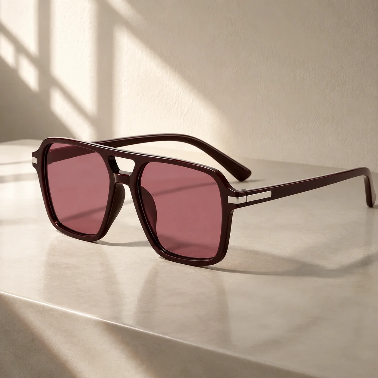 UV Delicate Sunglass UV400 Holiday Outdoor Sports Sun Glasses Double Bridge Square Multi Color Lens Women Men Sunglasses