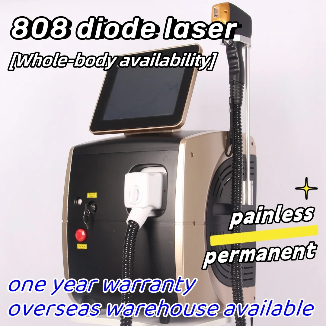 

3 wavelength diode laser hair removal machine permanent ice plating cooling system promotion latest