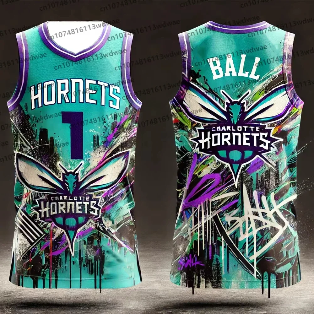

2025-26 Basketball T-shirt For Men USA Charlotte Style Ball 1 Jersey Basketball Boy Jersey Original Design Jersey Kid Jersey Kit