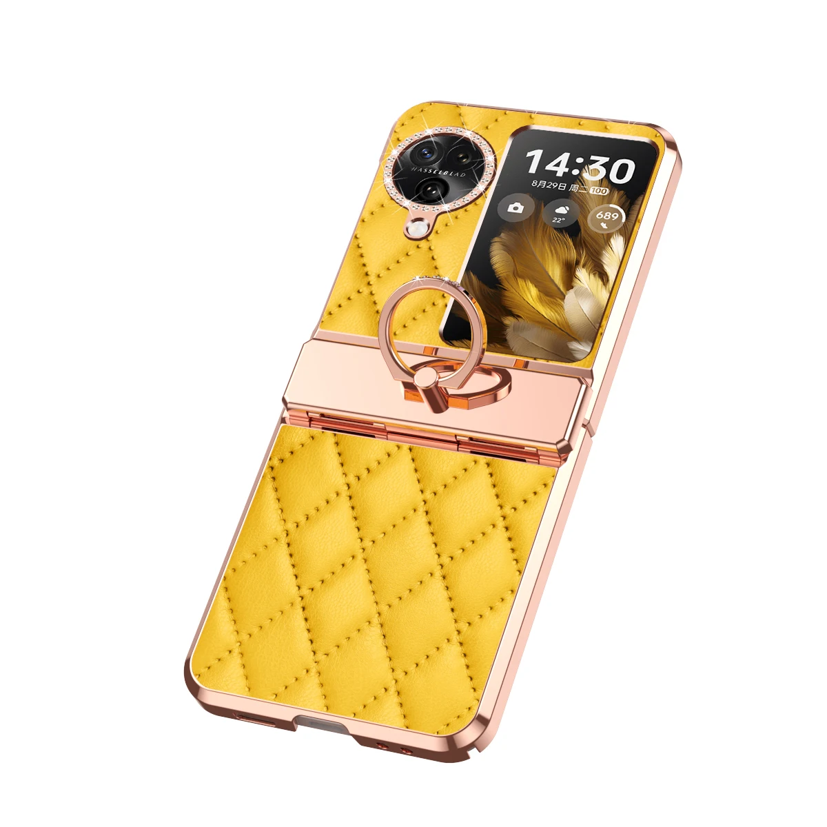 Phone Protective Case for OPPO Find N3 Flip - Conjoined Diamond Xiaoxiangfeng Style