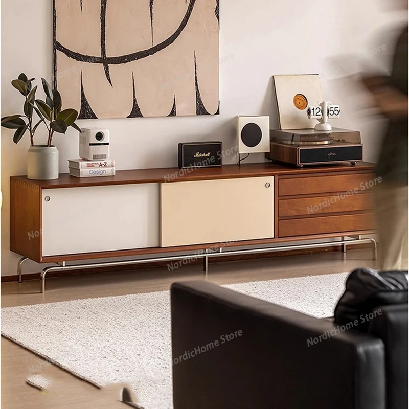 French Aesthetic Tv Stand Modern Luxury With Storage Universal Tv Stand Vintage Trendy Mobiletto Porta Tv Living Room Furniture