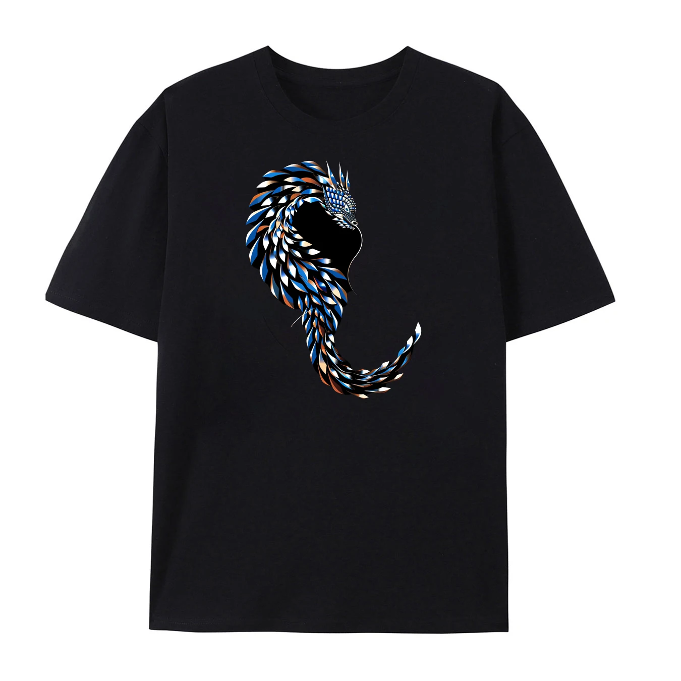 Men's Short - Sleeve T - Shirt with Red Dragon and "March" Print, Casual Style, Comfortable Fabric, Perfect for Daily Wear
