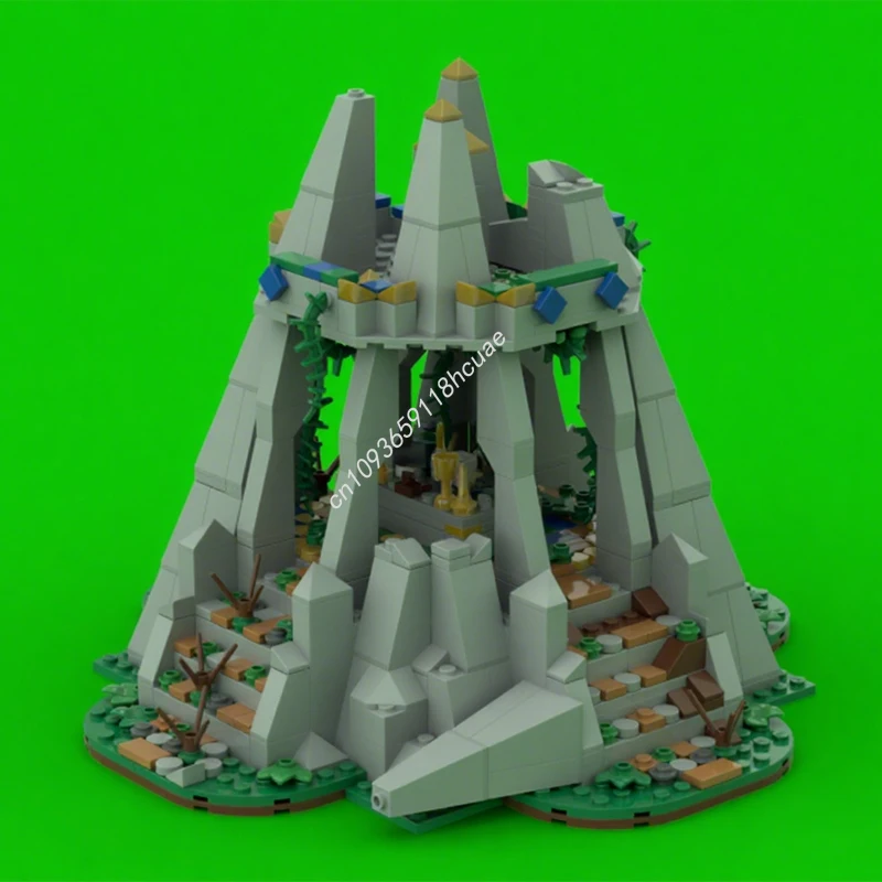 

889pcs MOC Ancient Temple Building Blocks Christmas Highly Detailed Creative Project for Enthusiasts idea DIY Education Gift