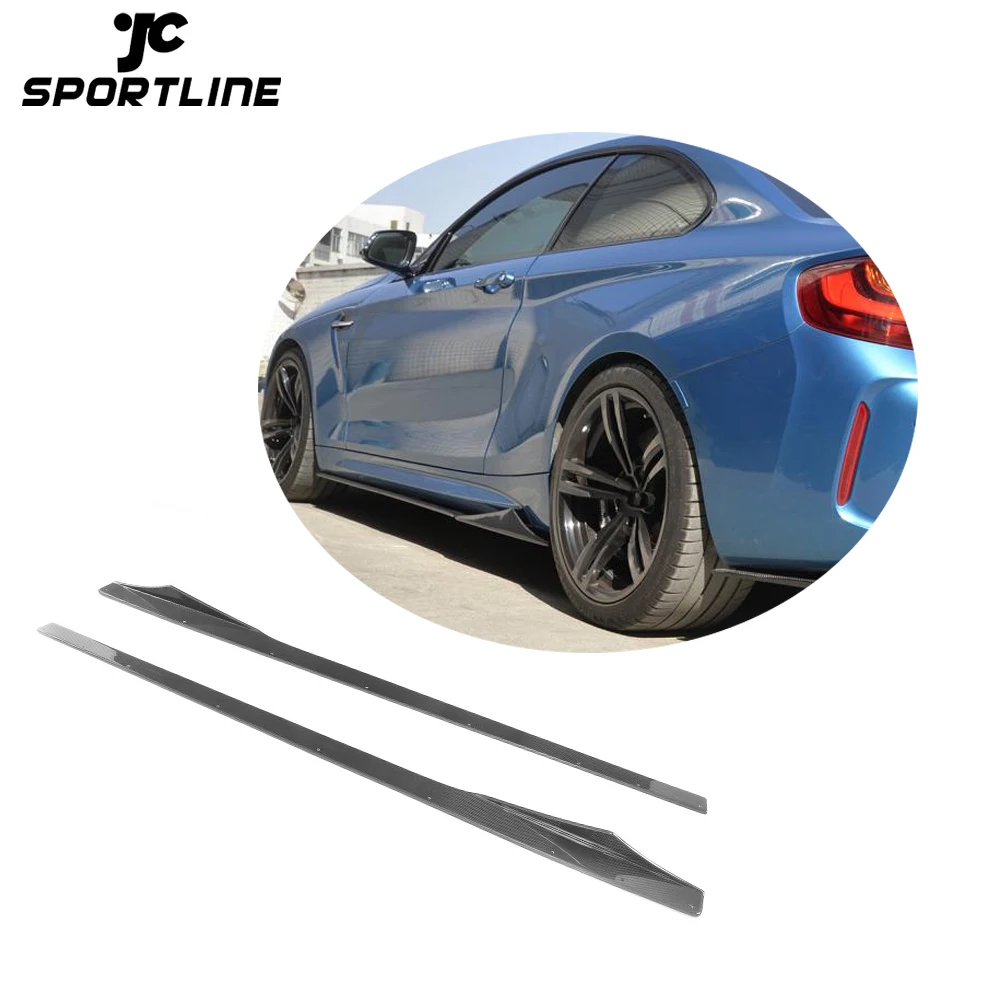 Carbon Fiber F87 M2 Car Side Skirts For BMW F87 M2 2016-2017