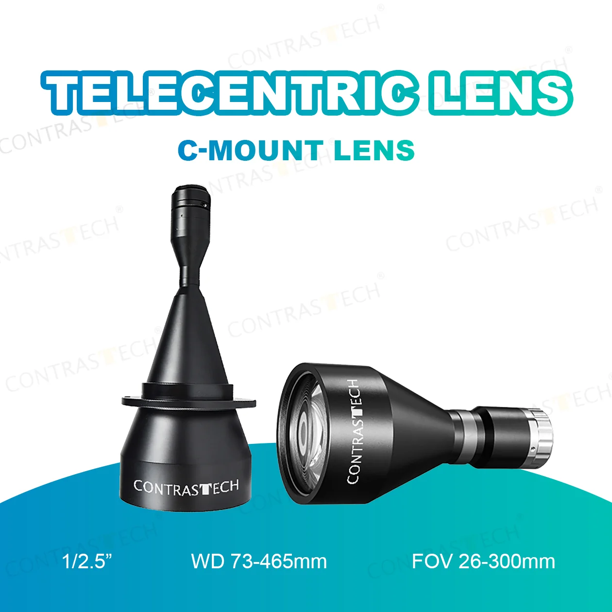 

Большой телецентрический объектив FOV 1/2,5 дюйма, 73 мм, высокоточная оптика 0,277X для контроля уровня жидкости