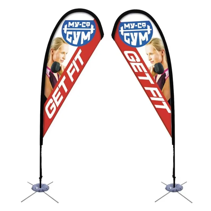 

【Hot】Promotional Outdoor Promotional Advertising Feather Beach Flag Banner