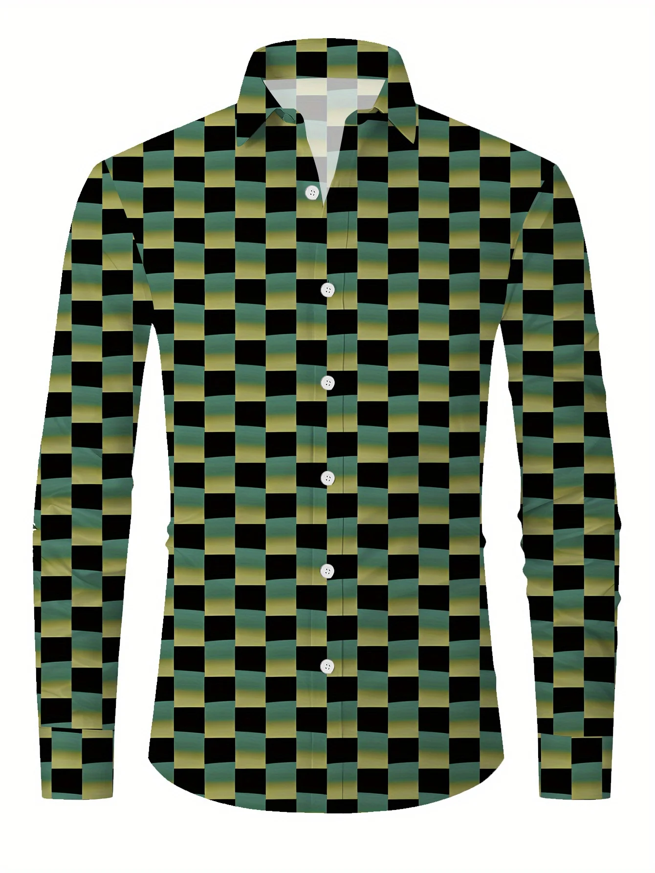 Men's casual fashion long-sleeved shirts look good in all seasons, and the new patterns come in a variety of patterns