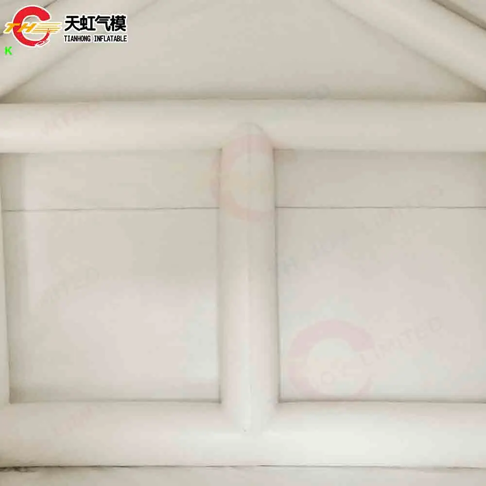 2025 New Design 3.7x3.7x4.2m Sealed Inflatable Santas Grotto Waterproof Inflatable Christmas House Tent for Sale