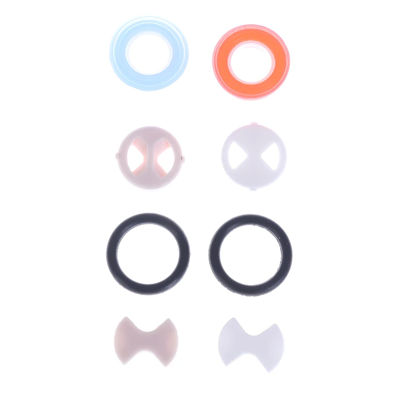 8Pcs/set Ceramic Disc Silicon Washer Insert Turn Replacement 1/2" For Valve Tap Copper Spool Ceramic Piece Faucet Accessories