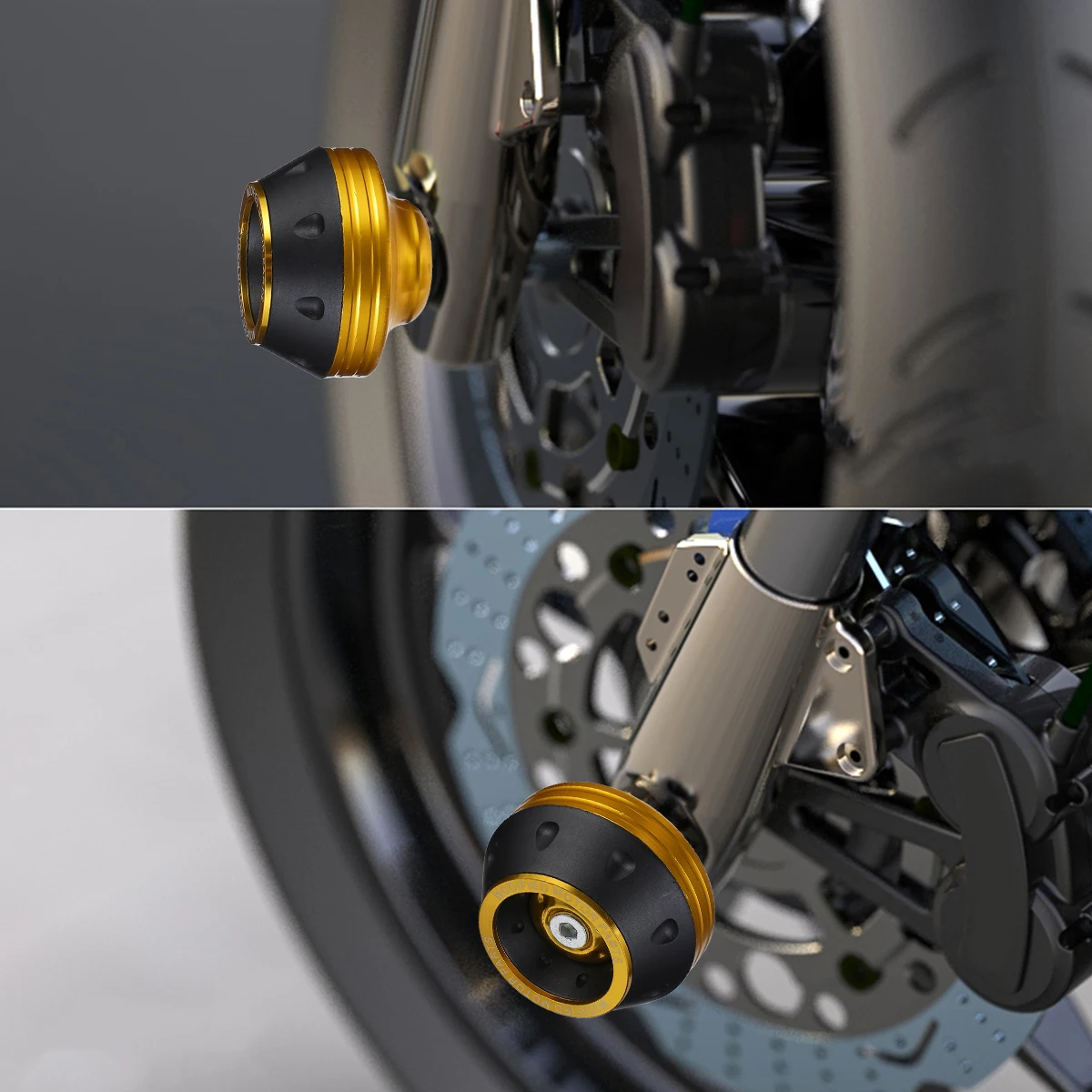 

2 Pcs Motorbike Anti-collision Cup Modification Accessory Motorcycle Drop for Wheel Protection