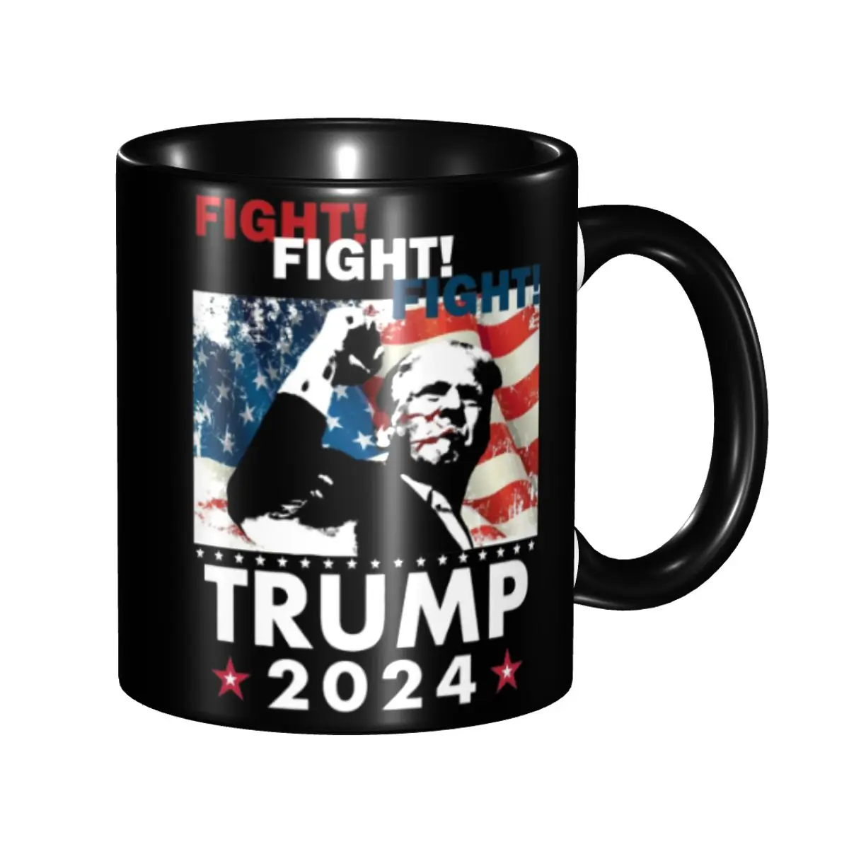 Fight Fight Fight Trump 2024 Accessories Coffee Mug Fun Donald Trump Shot Tea Cups Gift