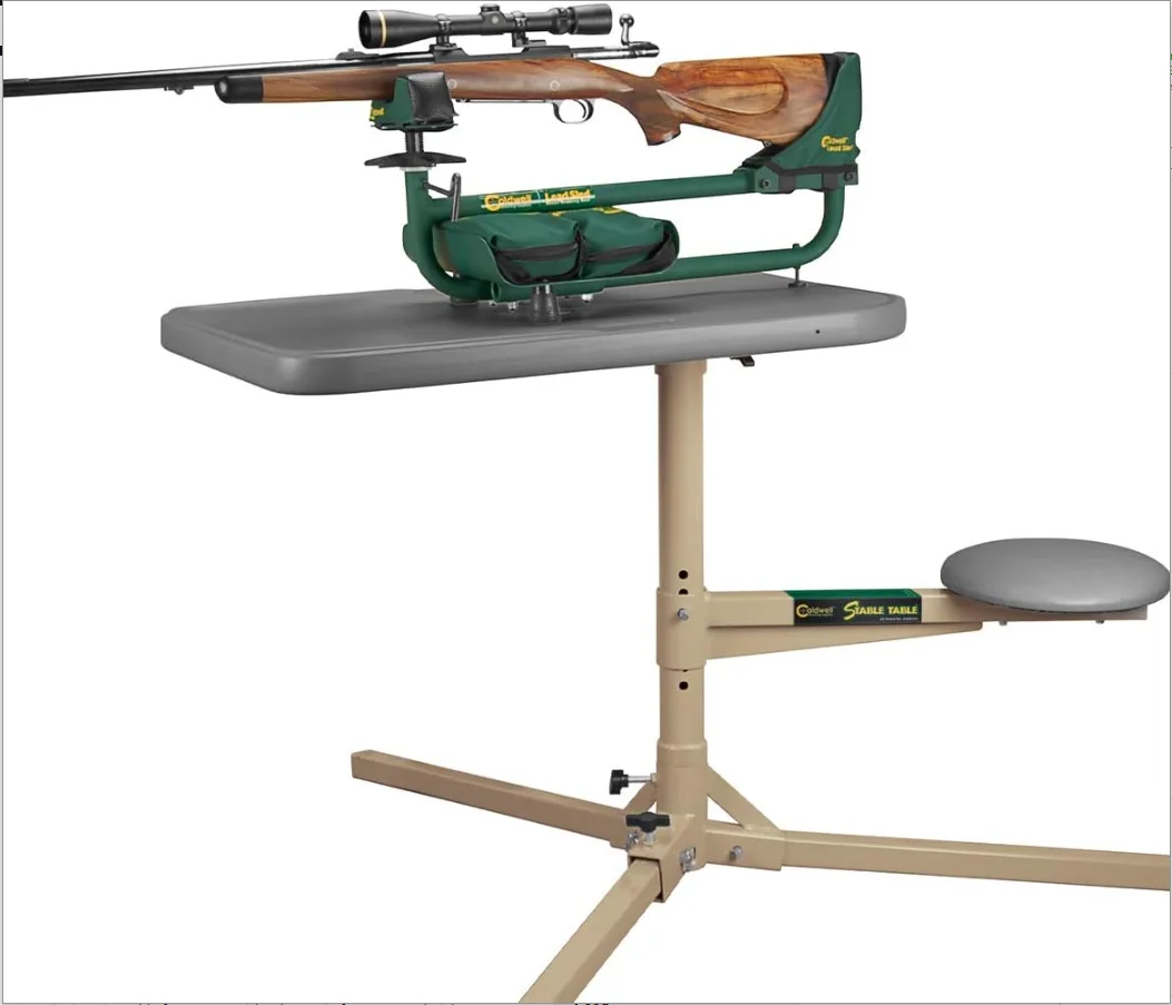 طاولة كالدويل مستقرة بتصميم كامبيدكستروس، دوران 360 درجة، سطح صناعي مقاوم للعوامل الجوية ومقعد للاستخدام الخارجي، نطاق،