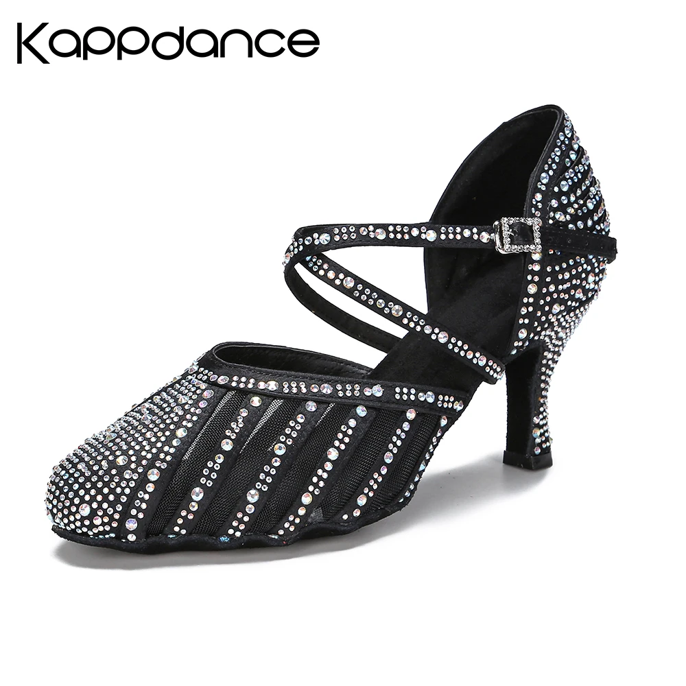 CIDIPAI Women Closed-toe Latin Dance Shoes Tango Modern Dance Shoes For Ladies Salsa Sandals Baotou Ballroom Party Shoes