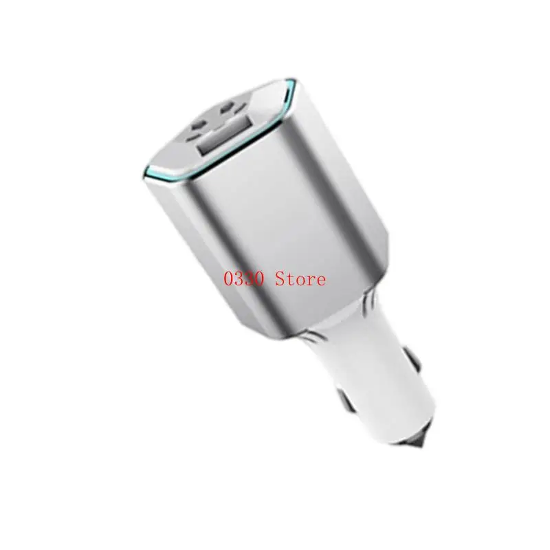 Multipurpose Innovative Car Air Purifier Ionizer With USB Charging Port Safety Hammer Emergency Tools For A Safe Commute