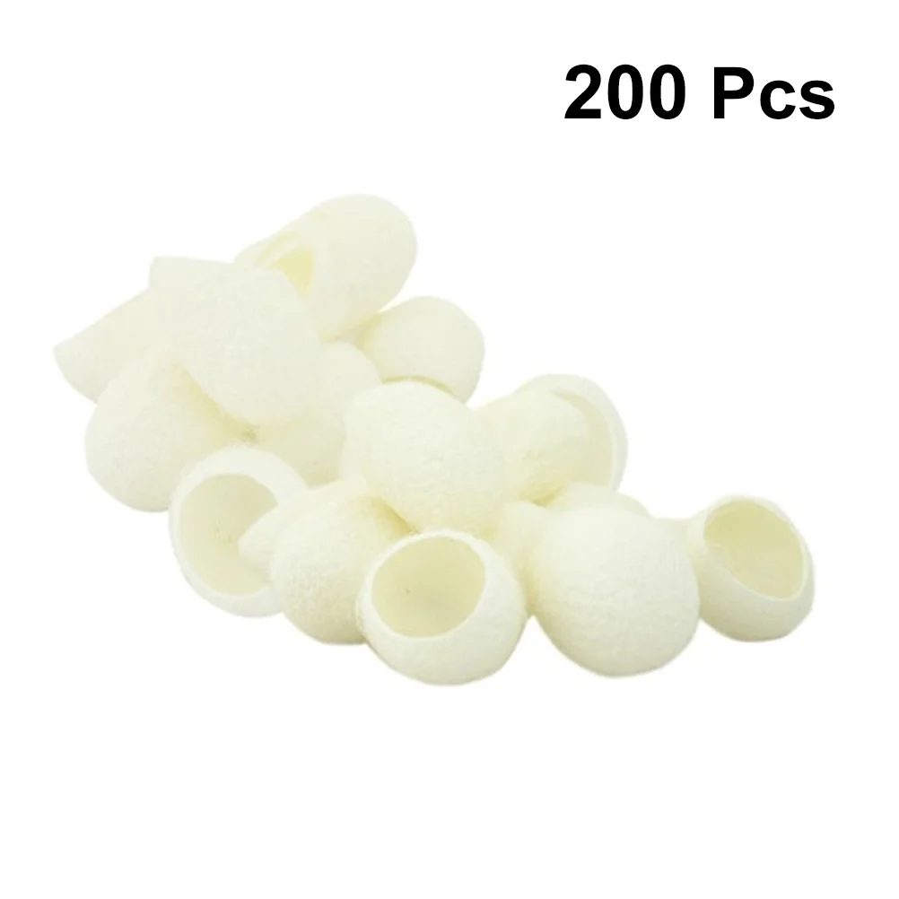   200 PCS Esfoliação Suave Beleza Silkworm Limpeza Remoção de Maquiagem Bola Natural