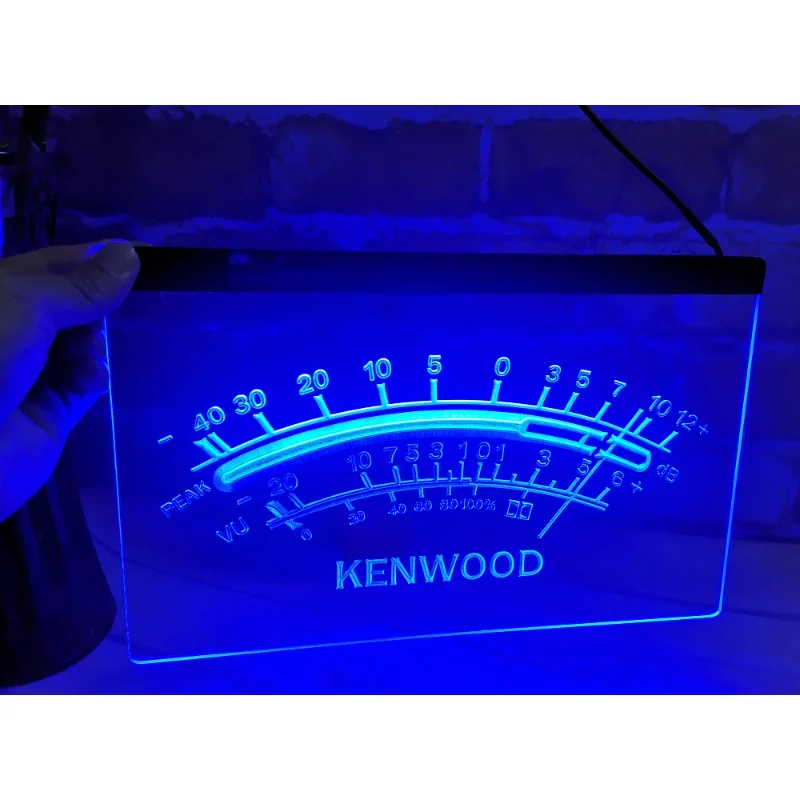 Kenwood Peak Vu dB Display Neues Neonlichtschild Vintage Home Decor Crafts