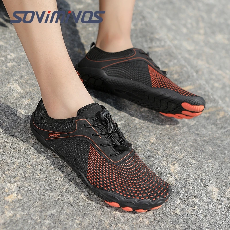 Womens Mens Barefoot Shoes Minimalist Trail Runner Wide Toe Box Zero Drop Outdoor Cross Training Shoe Wide Width Casual Sneakers