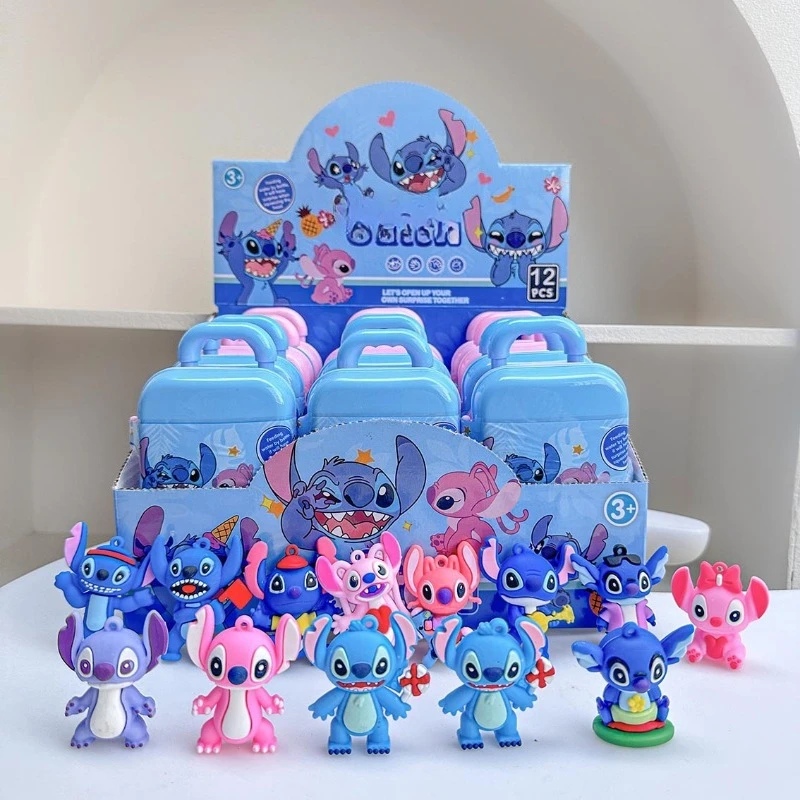 Nowa walizka z figurkami typu blind box, zabawka z pudełka zakończającego serię, lalka, puzzle, kreskówkowy, uroczy breloczek