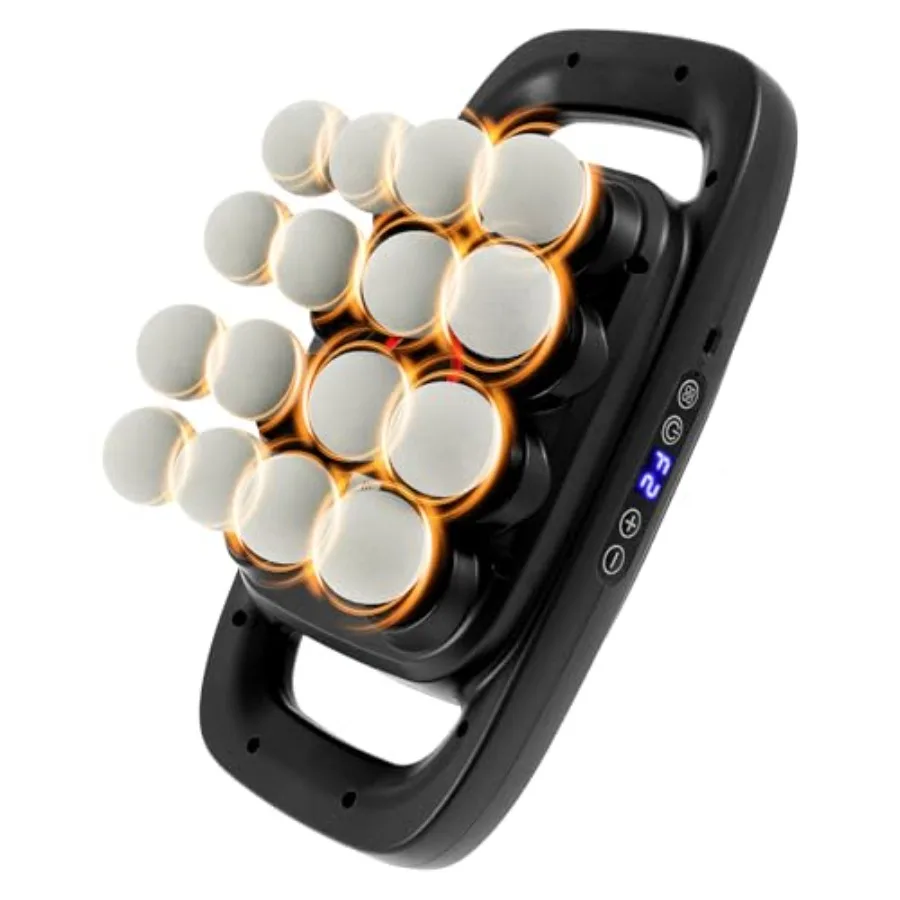 

Набор массажных пистолетов с 16 насадками, электрический массажер для мышц с 3 режимами и 30 уровнями интенсивности, шумоподавление, ударопрочность, звукопоглощение, Percu