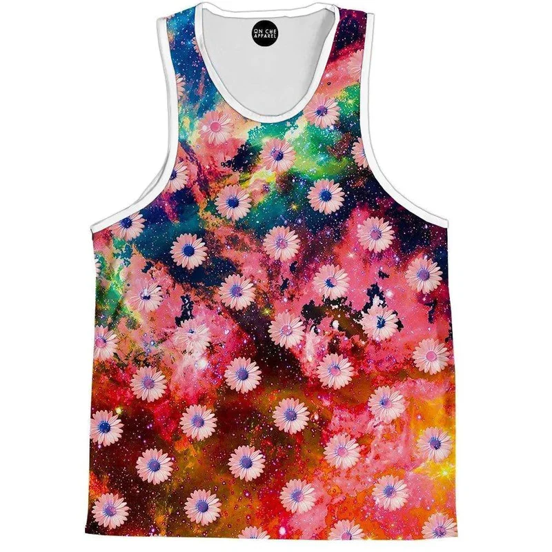 Flower Card 3d Printed Tank Tops Men Women Fashion Floral Shirts Y2k Tops Graphs T-shirts Kid Sports Gym Hawaii Beach Vest Tees