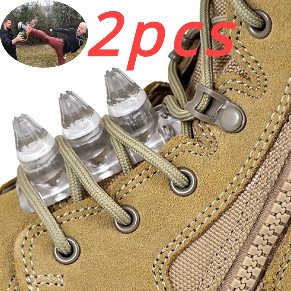 2PCS  Self-defense Combat Buckle Protection Security Spike Kuba Kickz  Boot Nail Wushu Boot Nail Survival Tool