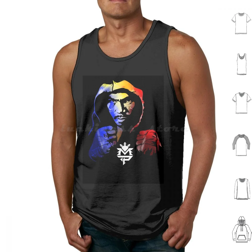 Tank Tops Print Cotton Boxing Fight Sports Ea Pacquiao Mayweather Blood Sports Century Philippines Filipino Mp