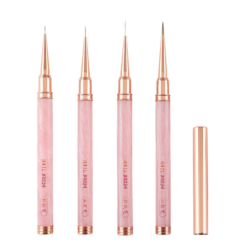 6/9/11/12mm Round Handle Nail Art Liner Brushes Gel Nail Brush Gel Nail Polish Painting Brush Drawing