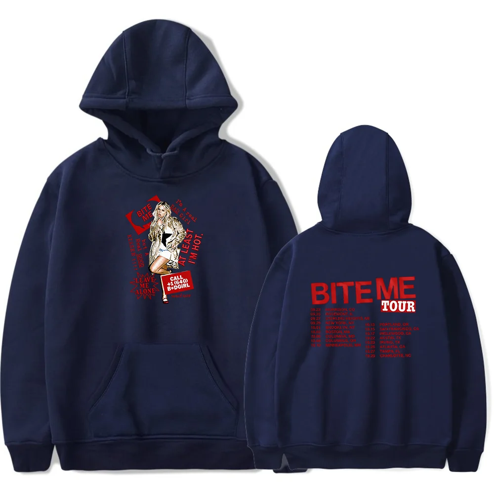 Reneé Rapp Merch BITE ME TOUR hoodie Unisex retro fashion long sleeved hooded sweatshirt sportswear - view 4