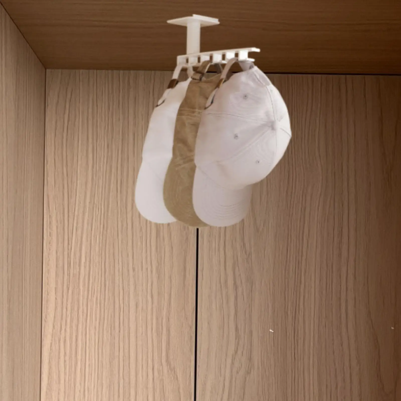 Chapéus de beisebol Rack Hanger Wall Mount Caps Display para porta armário Scrunchie