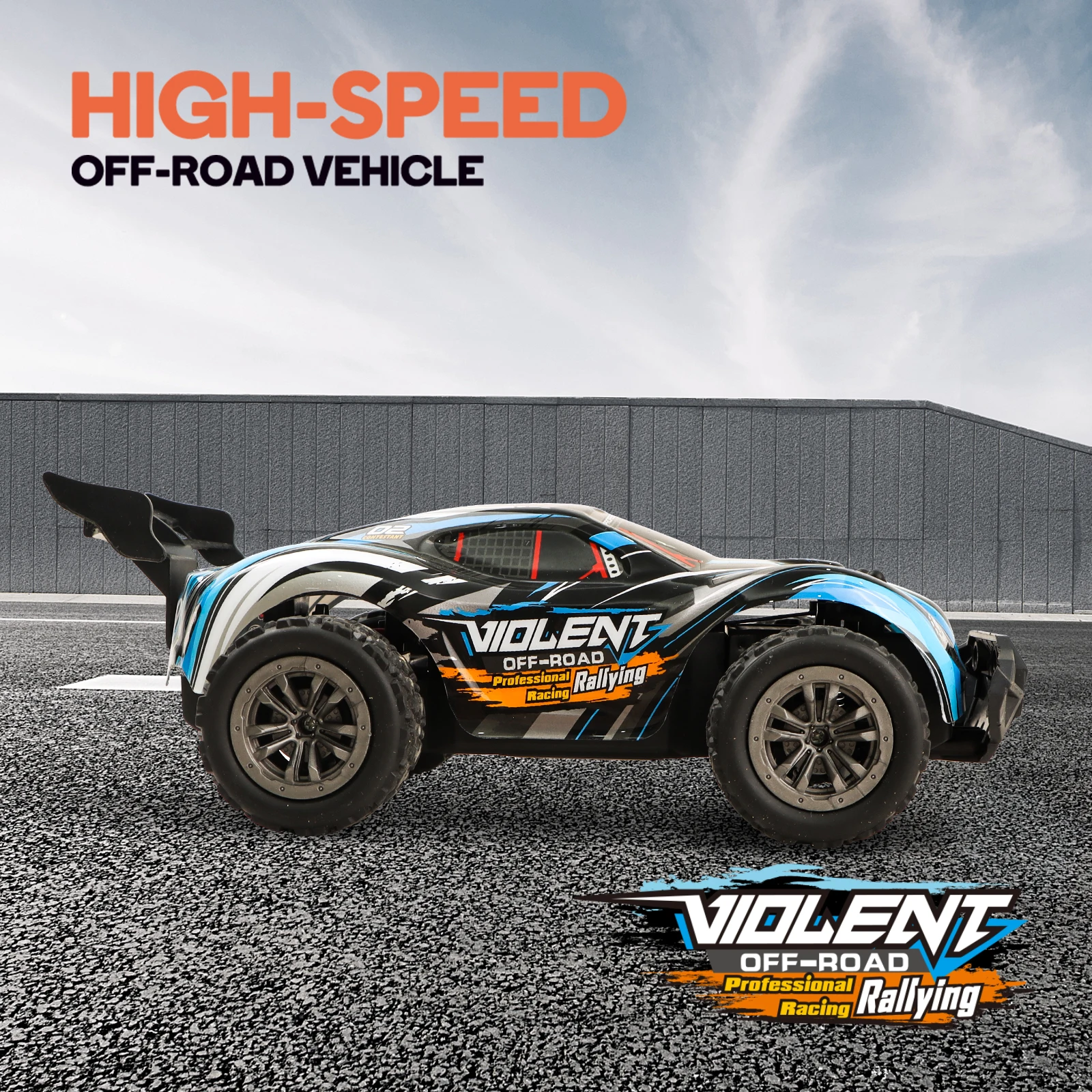 

High-speed off-road remote control toy car, Vacuum shock absorber, All-terrain driving, Children's toy, Gift for kids