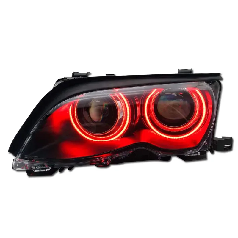 For 3 series E46 325 318 320I 316 LED Headlight Head Lamps angel eyes Front 2009-2012 With Daytime Running Lights Xenon lamp
