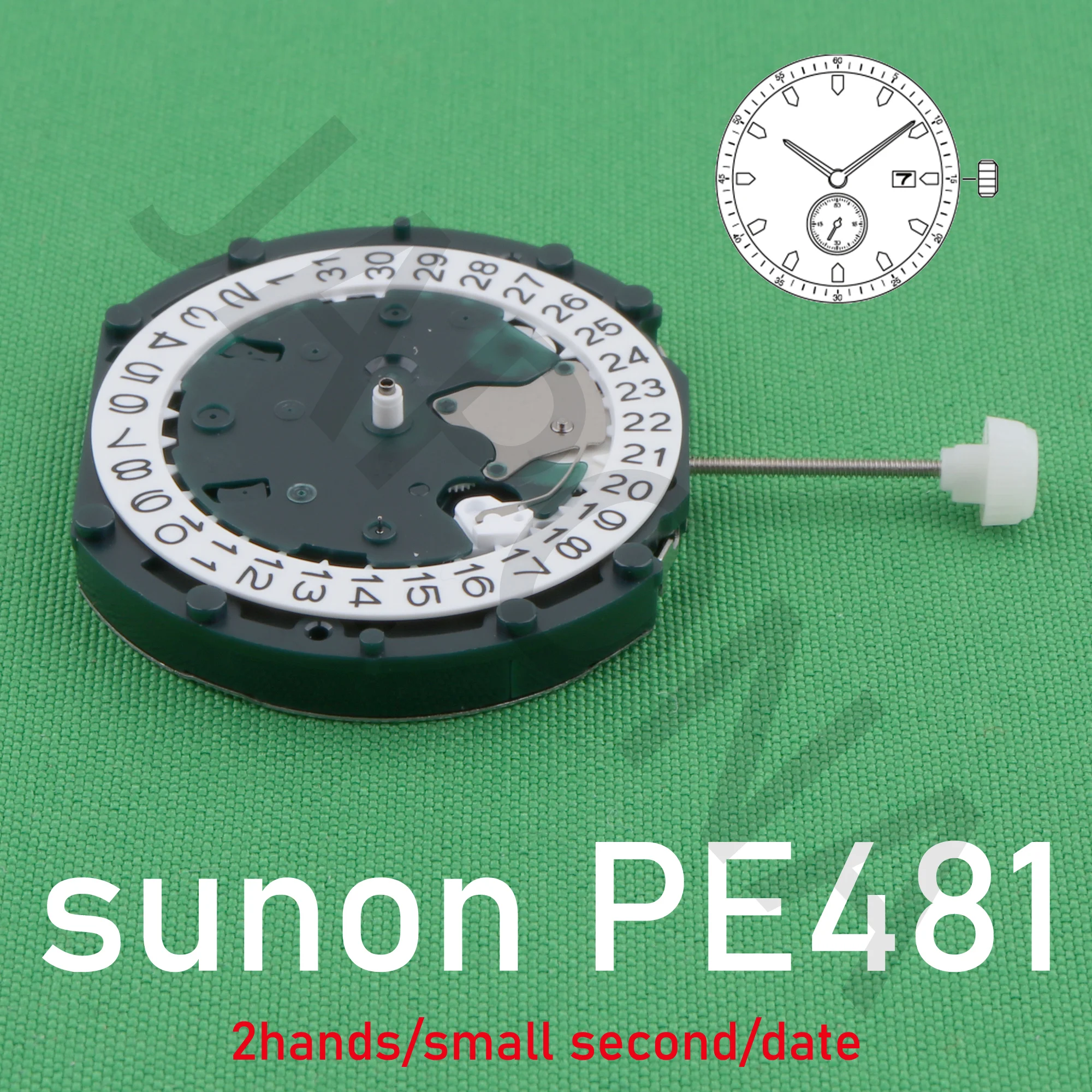 PE481 movement sunon pe48 watch movement small second for gents\' big date