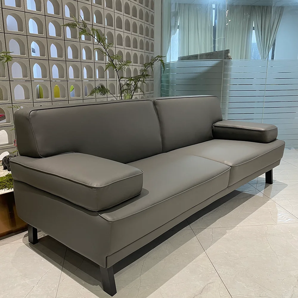 

Modern Cheap Pu Leather Office Waiting Area Visitor Sofa Chair Furniture European Business Reception Meeting Guests