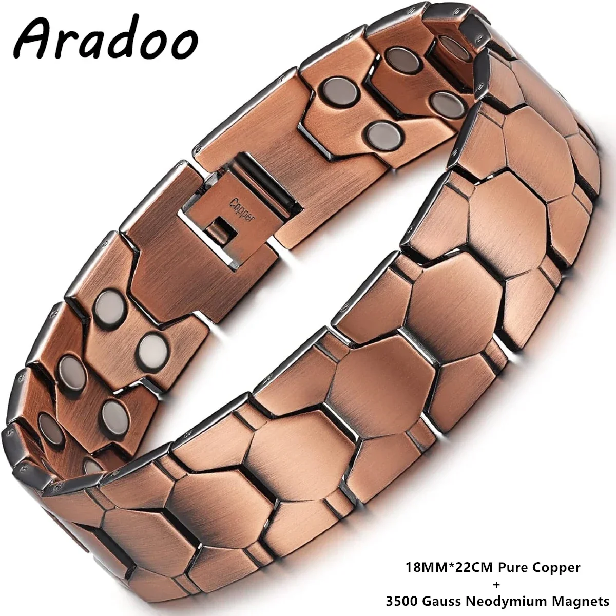 ARADOO Magnetic Bracelet Pure Copper 8