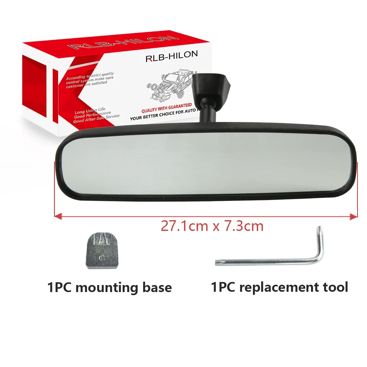 Wide-angle Anti-glare Inner RearView Mirror With Bracket  For Toyota Yaris Corolla 87810-52040 87810-52041